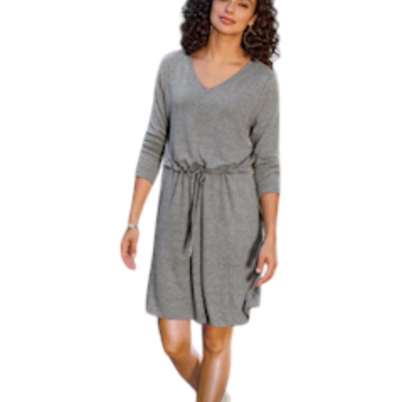 NEW Soft Surroundings Dress 1X Lena Comfy Loungewear CozyCore - Picture 1 of 11